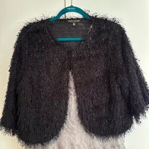 Black Feathered Women's Shrug or Cover Up